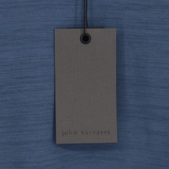 John Varvatos Men’s Dutch Blue Pima Cotton Slub Crew Neck T-Shirt Size M NWT