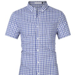 Mens Classic Leisure Outdoor Shirt Short Sleeved Comfort Summer Short Shirt