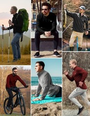 3Pack Quarter Zip Pullover Men Sweatshirts for Mens Long Sleeve Running Athle…