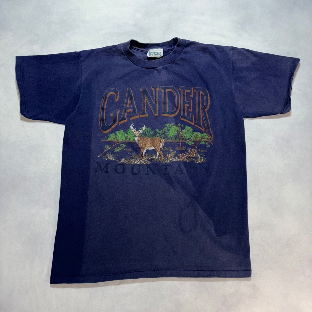 Vintage 90’s Gander Mountain Deer T-Shirt M Sun Faded Single Stitch Made in USA