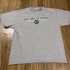 Vintage New York Shirt Mens Large Gray NY Boroughs Graphic Tee Delta Pro Weight