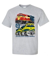 Florida East Coast Railway FEC Authentic Railroad T-Shirt Tee Shirt [79]