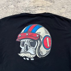 Chicyea T-shirt Death Racer XL Black Mens Skull Graphic Retro Old School