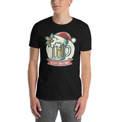 Funny Christmas T-Shirt | Beery Christmas | Witty Beer Lover Shirt | X-Mas Tee
