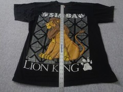 Vintage Simba Shirt The Lion King One Size Fits All Black Disney
