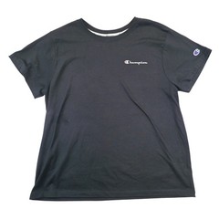 Champion Authentic Athleticwear Black Tee Men’s Large Classic Logo Cotton Casual