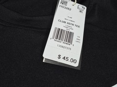 Adidas Club 3-Stripes Men’s Club Tennis T-Shirt Black-White HS3262 Regular Fit
