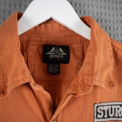 Sturgis 4XL Biker American Skull Sleveless Button Up Shirt