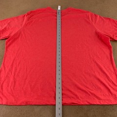 Bella Canvas Adult Size 3XL Heather CVC Red Short Sleeve Crew Neck T-Shirt New