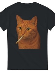 Shirt for Ginger Lovers, Humorous Tee with an Orange Cat, Vintage Y2K Unisex G