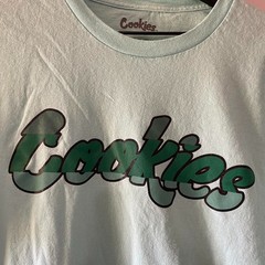 Turquoise Cookies Logo T Shirt Size L
