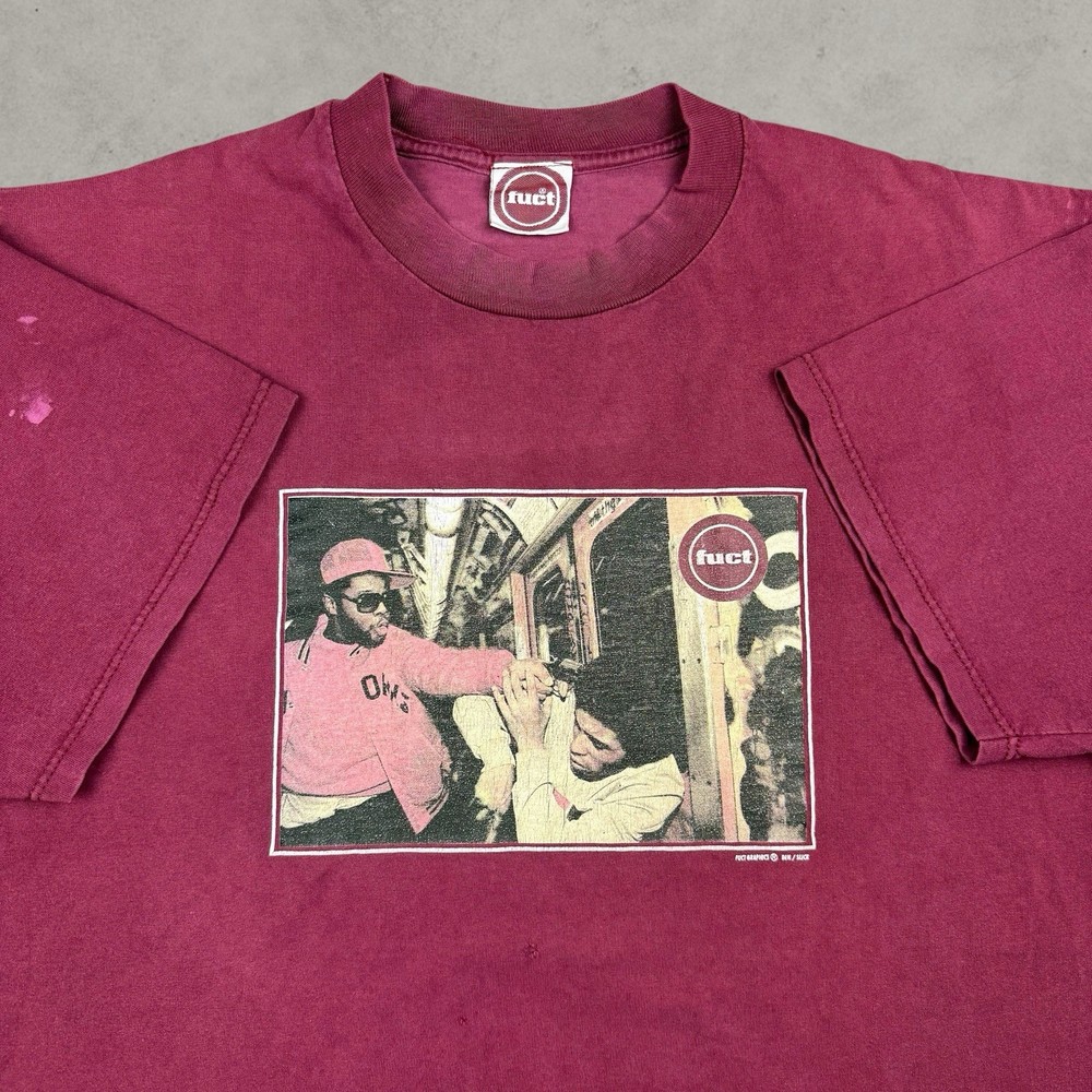 Vintage 90s FUCT Erik Brunetti Subway Skate T Shirt Size XL Rare