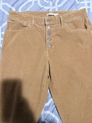 Levi’s Men’s Pants 33X30 Brown Corduroy 721 High Rise Skinny Stretch Button Fly