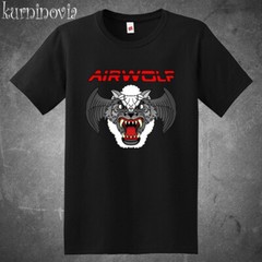 Airwolf Action TV Series Retro Men’s Black T-Shirt Size S to 5XL