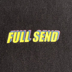 Full Send Shirt Adult LARGE Black Spell Out Logo Colorful Nelk
