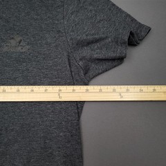 Adidas Shirt Mens Large L Short Sleeve Logo Climate Woven Pullover Gray