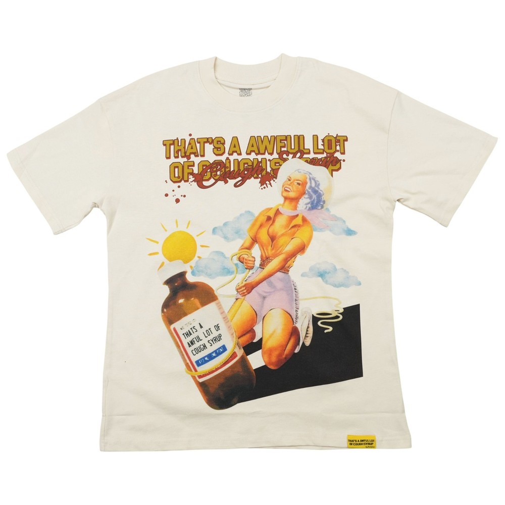 That’s An Awful Lot Of Cough Syrup Cream Lasso T-shirt Cream | ALOCS