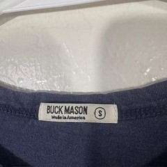 Buck Mason Shirt Mens Small Blue 100% Cotton Crewneck Tee Made USA Solid Basic