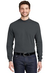 Port Authority K321 Mens Long Sleeve Interlock Knit Mock Turtle Neck T-Shirt