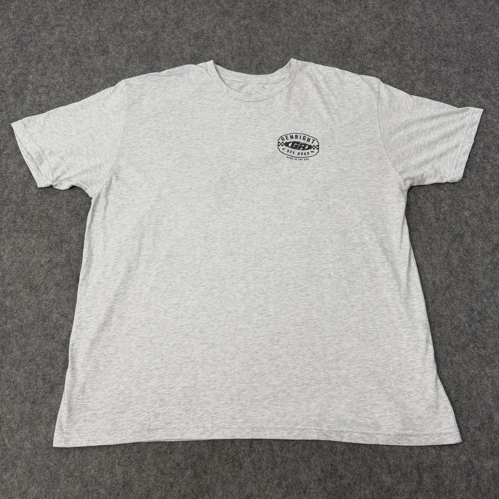 Genright Jeep Off Road Graphic Men’s T-Shirt (See Photos For Measurement) Gray