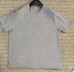 Quince Men’s L 100% Organic Cotton Pocket Tee T Shirt Heather Gray Large
