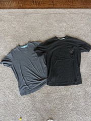 Tommy Bahama Relax Men’s Pima Cotton Pocket Marlin Logo Tee L Lot 2 Gray/Black