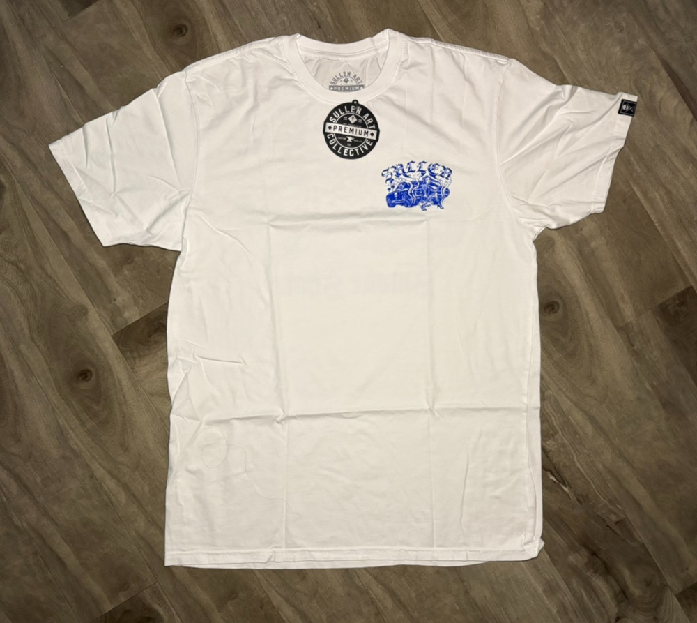 Sullen Smoke Show Premium T-Shirt White Size L Tattoo Art Graphic Tee NWT