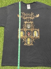 VINTAGE Y2K DETHKLOK METALOCALYPSE TOUR BLACK T-SHIRT SZ L Cartoon Network RARE