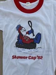 Sneakers Vintage 1982 34-36 White/Red bud man Budweiser college frat tee