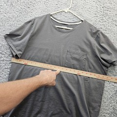REI CO OP T Shirt Cotton Gray men XL Pocket Tee Lightweight Thin Comfy Hiking
