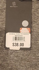 Vrst Essential Pocket Tee Heather Gray Men’s Small $38