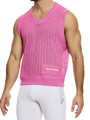 Modus Vivendi Crochet Summer Knitted Tank, Many Colours, Sleeveless, Scoop Neck