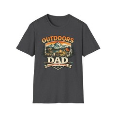 Outdoors Dad Camping Lake Gildan Tee Nature Fishing Hiking