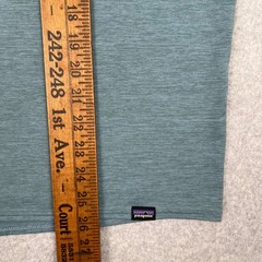 Patagonia Shirt Men’s Size M Gray Blue Short Sleeve Performance Capilene Cool