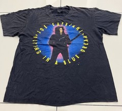 Vintage Joe Satriani 1989 World Tour Concert Black Cotton T-Shirt 7HRC131