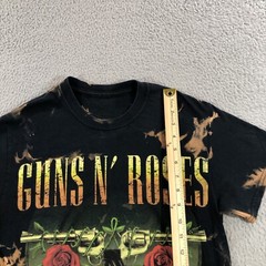 guns and roses t shirt Men’s S Black Bleach Spots Tie Dye Tour 2017