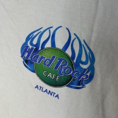 Vintage 90s Hard Rock Cafe Atlanta Georgia Double Sided Graphic T-Shirt Men’s XL