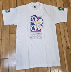 Vtg 1990 AZALEA TRAIL RUN Port City Pacers Single Stitch TEE T-Shirt Adult M