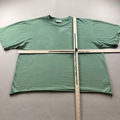 Elwood T-Shirt Mens XL Green Blank Relaxed Raw Hem Short Sleeve Single Stitch