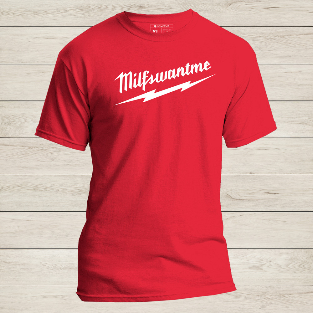 ‘Milfswantme’ Milwaukee Parody T-Shirt – Soft modern fit funny MILF tee S-2XL
