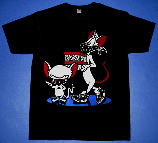 New cajmear 1 Black Red Carolina Bue Sneaker Heist tshirt cartoon graphic tee