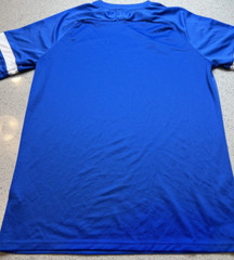 NIKE BLUE EMBROIDERED SWOOSH DRI-FIT T SHIRT SZ L