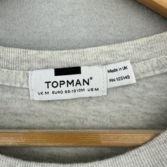 Topman Heather Grey Cherub Graphic Tee Purple Angel Print Grunge Streetwear M