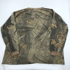 ACE Sportswear Men’s XXXL Vintage Realtree Hardwoods Shirt Camo Henley Stitch