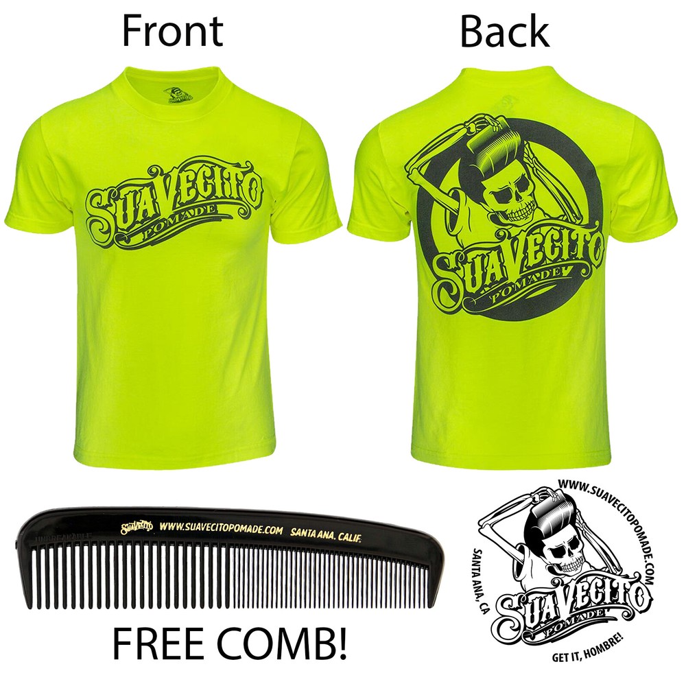 Men’s Suavecito OG Safety Green Tee Shirt (S, M, L, XL, 2XL, 3XL)