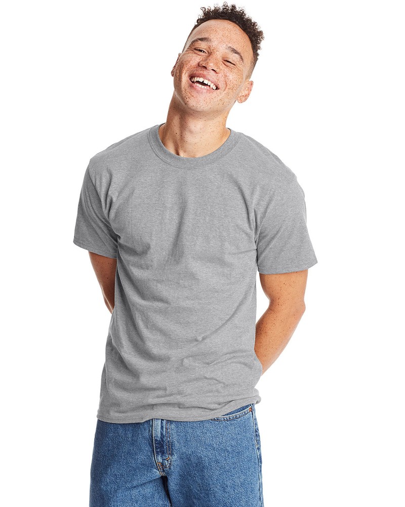 5 Pack Of Hanes 5180 Unisex Plain Blank Casual Beefy-T Shirt Stylish T-Shirt