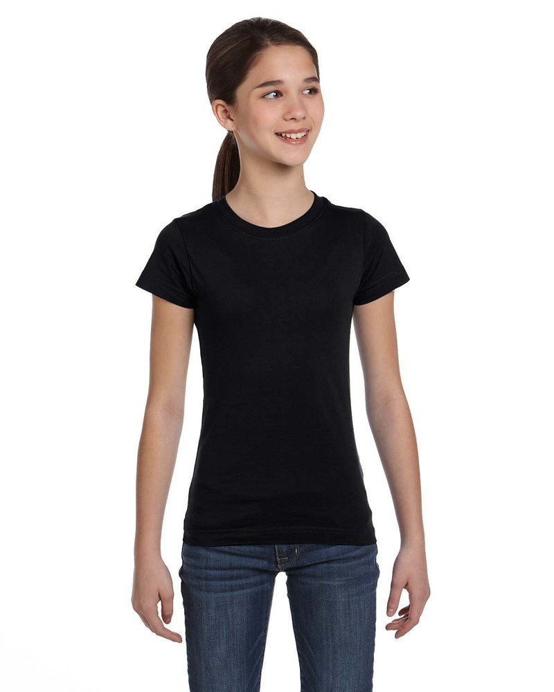 LAT Girls' 100% Combed Ringspun Cotton Fine Jersey T-Shirt – 2616