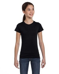 LAT Girls' 100% Combed Ringspun Cotton Fine Jersey T-Shirt – 2616