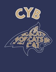 CYB High School Bobcats Adult Youth Graphic Tee Pride Navy Blue Charlie Y Brown