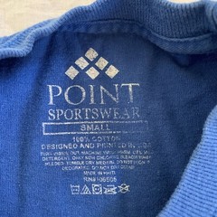 Point Sportswear Men’s T-Shirt Atlanta Georgia Blue Size Small S Short Sleeve
